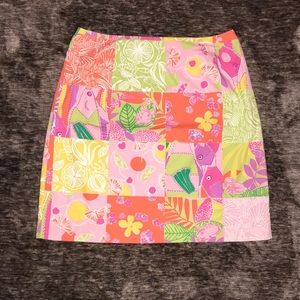 🌴 Lilly Pulitzer Multi-color Patchwork Skirt 🌴
